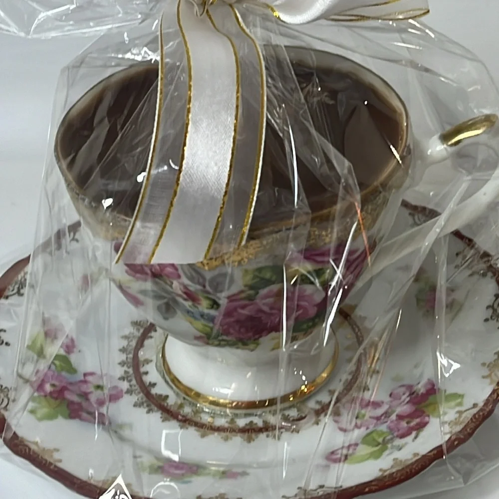 TEA CUP SOY CANDLE VINTAGE TEACUP GIFT CANDLE